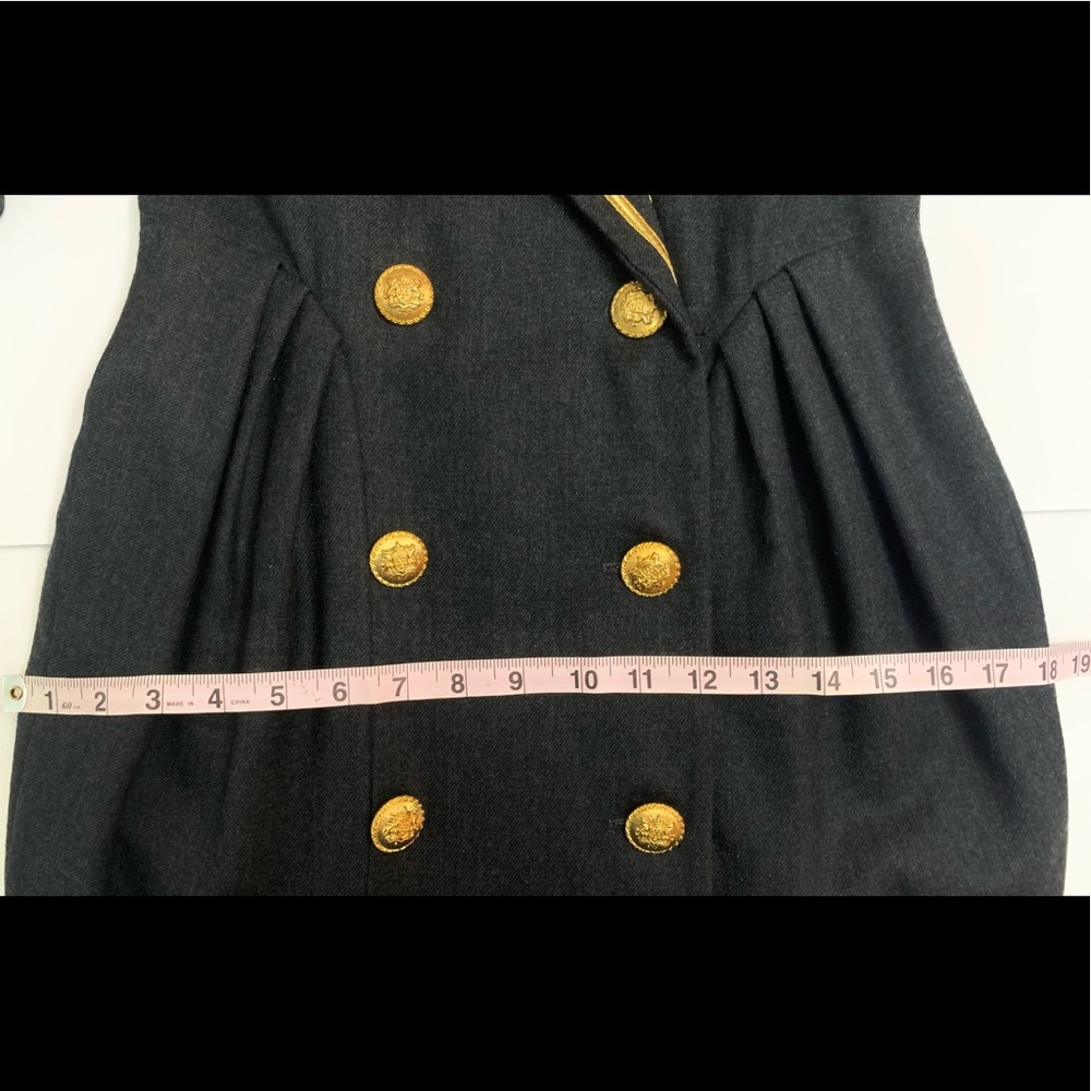 Vintage Albert Nipon Gray Wool Dress - image 7